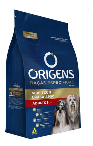 Ração Origens Raças Específicas Shih Tzu E Lhasa Apso Ad 10,1kg