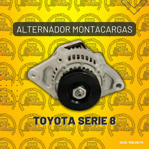 Alternador Montacargas Toyota Serie 8