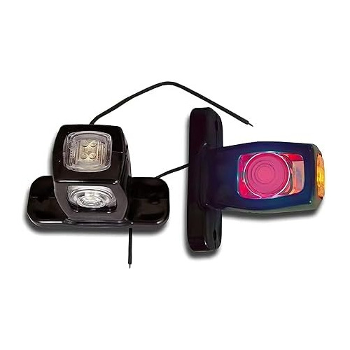 2 Piezas De Luz De Marcador Trasero Lateral 4 Led Rojo ...