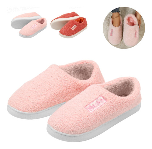 Pantufa Feminina Peluciada Macia Antiderrapante Costurada