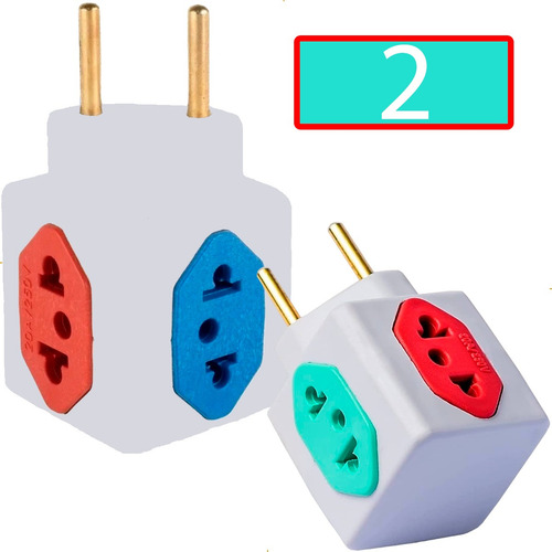 Kit 2 Benjamin Cubo Adaptador $ Entradas 250 Colorido 10a
