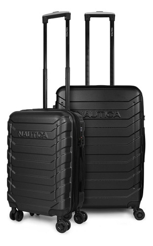 Pack 2 Maletas S Cabina+mediana Soho Negro Nautica