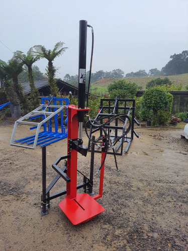 Rachador De Lenha 1 Metro Vertical Para Trator Com Comando