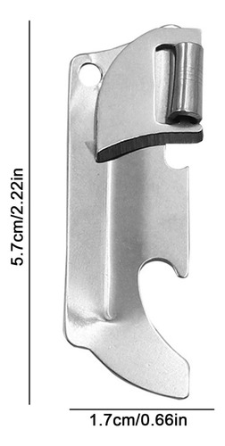 Abrelatas De Acero Inoxidable Plateado, Abrelatas Manuales,