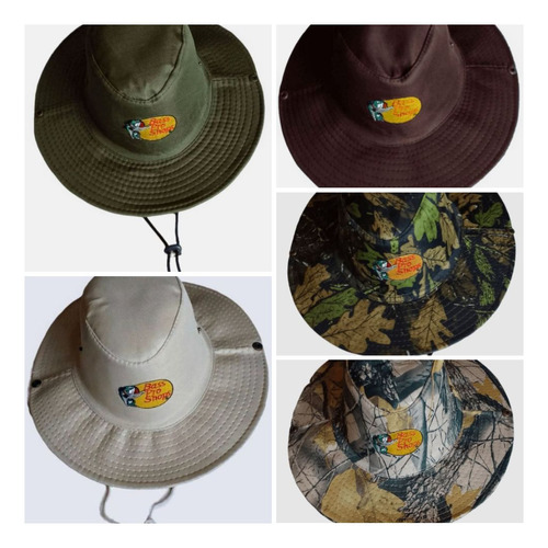 Sombreros Tipo Safari Unicolor Y Camuflado Para Senderismo