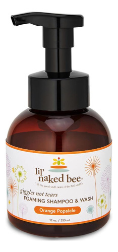 The Naked Bee Orange Popsicle Giggles Not Tears Espuma Shamp