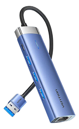 Usb 3.0 Hub-3 Gigabit Ethernet Rj45 Tarjeta Red Windows