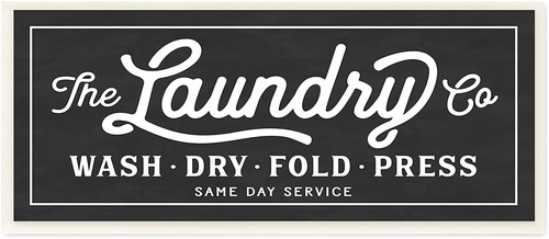 The Stupell Home Decor Collection Vintage Laundry Sign ...