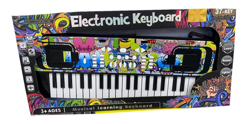 Teclado Piano Con Microfono Para Niños Organo Musical Color