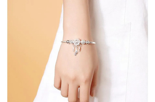 Jy Pulsera Ajustable Dreamcatcher Con Diseño De Plumas