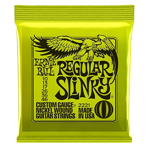 Encordado Guitarra Eléctrica Ernie Ball Regular Slinky .10