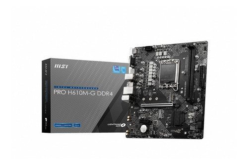 Placa Madre Msi H610m-g Ddr4, Pcie 4.0 M.2, Usb 3.2, 12th