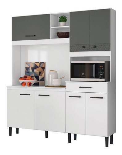 Mueble De Cocina Kit Completo 7 Puertas 1 Cajon Amoblamiento