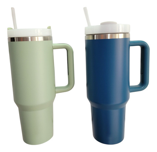 Vaso Termico Quencher 1,2l 1200ml Frio/calor Azul Lisa