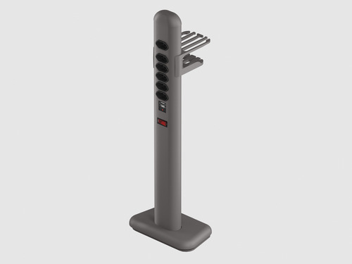 Totem Extensão Elétrica Com 6 Tomadas E 2 Usb Easyplug Octoo