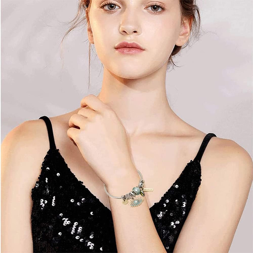 Pulsera De Acero Inoxidable Ajustable Para Mujer Regalo Or