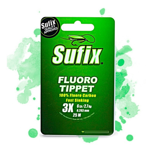 Tippet Fluoro Carbon Sufix 3 X - Pesca Con Mosca - Strikefly