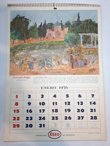 Imagen 2 de 10 de Antiguo Almanaque Esso 1956 El Paisaje Argentino Ro 1831