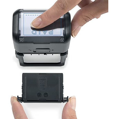 Printy 4750 Date Stamp With English Message Paid Se...