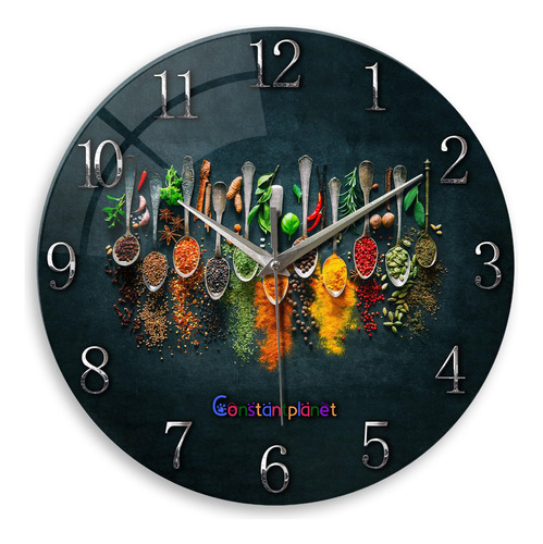 Constantplanet Kitchen Wall Clock Battery Operated - 12 Inc.