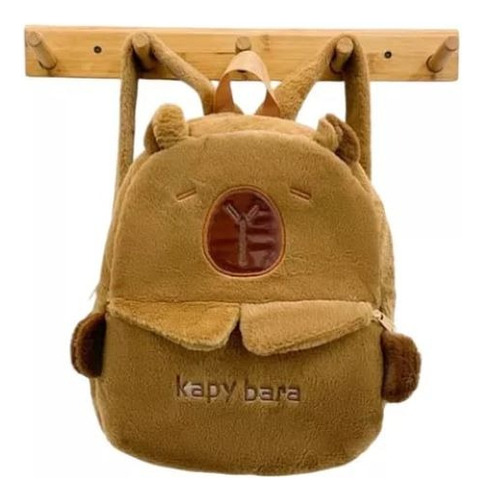 Mochila Capibara Carpincho Peluche Personaje Capibara Marrón Capibara