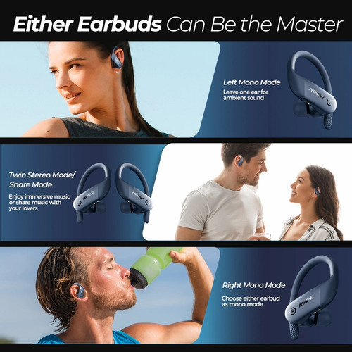 Imagem 9 de 10 de Fone Bluetooth Esportivo Mpow Flame Lite Ipx7 Siri Bass+