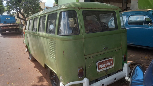 Vw Kombi 1972 Verde Docks Ok Restauração