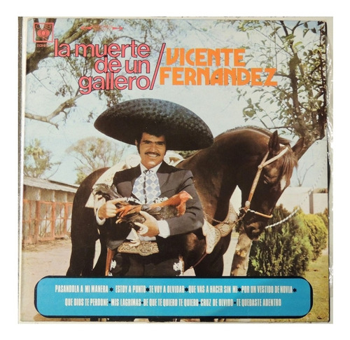 Vicente Fernández (disco Lp) La Muerte De Un Gallero # 4801