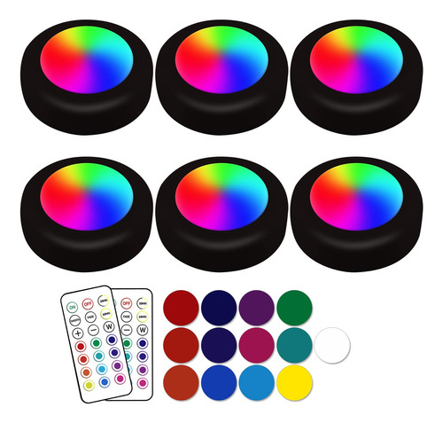 Luces Led De Disco De 13 Colores Con Control Remoto, Ilumina