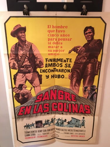 Afiche De Cine Original - Sangre En Las Colinas