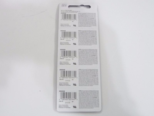 5 Pilas Baterias Sony De Litio Cr 2032 Cr-2032 Cr2032 Pila