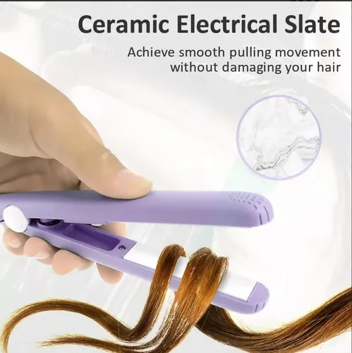 Plancha De Pelo Mini Make Time: Estilo Compacto Y Eficaz Violeta