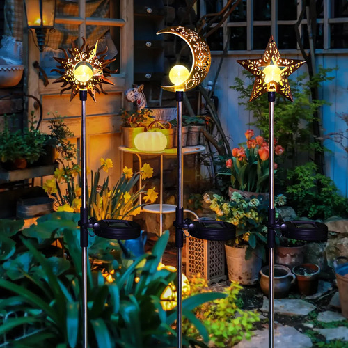Luces Solares Decorativas Para Jardín, Impermeables, Led