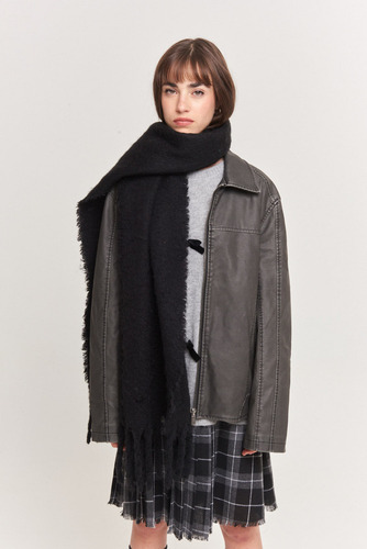 Bufanda Shawl Tejido Mujer 47 Street Color Negro Talle TU