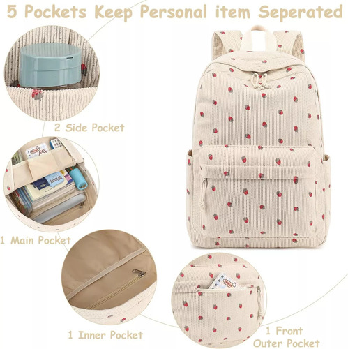` Kit De Mochila Casual Fashion, Bolsa Casual For Mulheres,