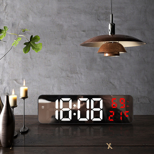 3d Digital Led Reloj Decorativo De Pared Recargable Batería