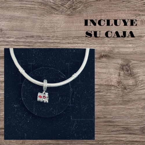 Dije Charm Tren Rojo Micky Mouse Raton Mickey Plata Disney+ Único