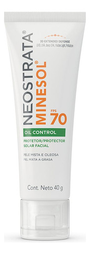 Protetor Solar Fps70 Minesol Oil Control 40g Neostrata