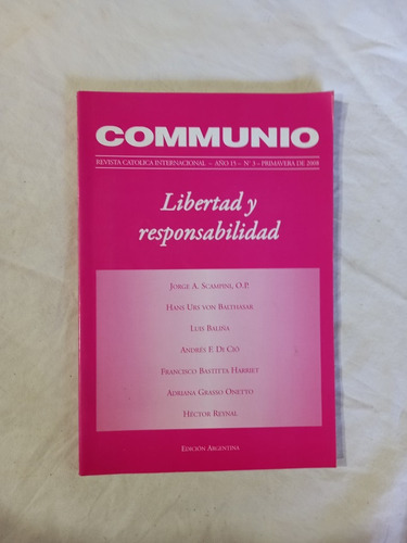 Communio - Libertad Y Responsabilidad