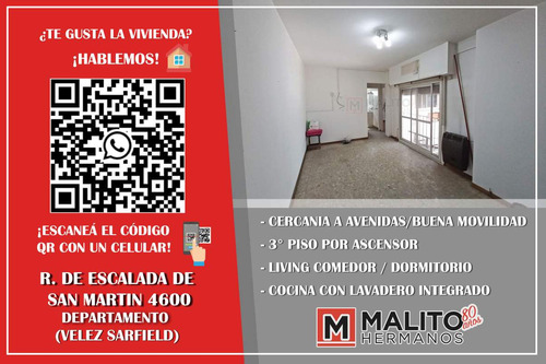 Venta Departamento 2 Ambientes Con Lavadero En Velez Sarfield