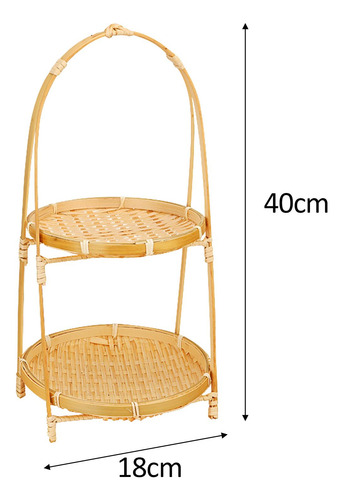 Tejida, Cesta De Comida, Cesta De Desayuno, Doble Capa