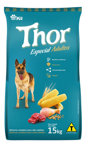 Ração Thor Especial 15 Kg Adulto