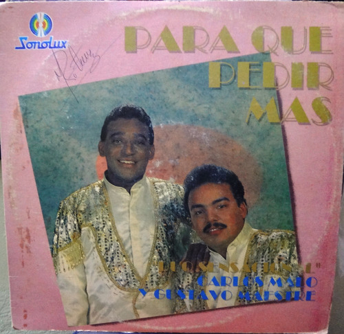 Carlos Mlo - Para Que Pedir Mas -  5$