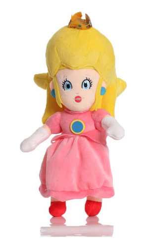 Super Mario Bros Princess Peach Muñeca Peluche Juguete 35cm