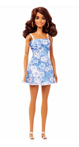 Barbie Loves The Ocean Doll, Morena Con Vestido Azul Mattel