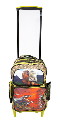 Owen Mochila Escolar Carrito 3 Ruedas Reforzada Gab18dino 6c Color Verde Musgo