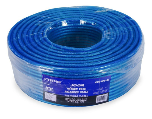 Imagen 2 de 5 de Cable Xlr 100m Balanceado Profesional Macho-hembra Steelpro