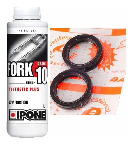 Kit Aceite Ipone + Par Retenes Suspension Japon 37 50 11