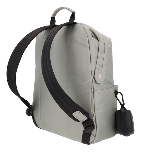 Airpack Portalaptop Mochila Ejecutiva Urban Chic Color Gris Diseño De La Tela Lisa