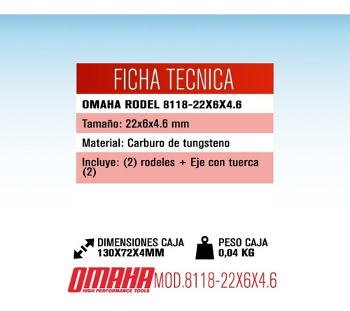 Rodel Para Cortadora Ceramica Y Porcelanato Omaha 8103c3800